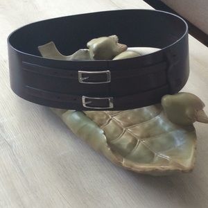 Leather belt